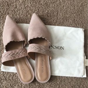 Ulla Johnson Varena Blush Suede Flats